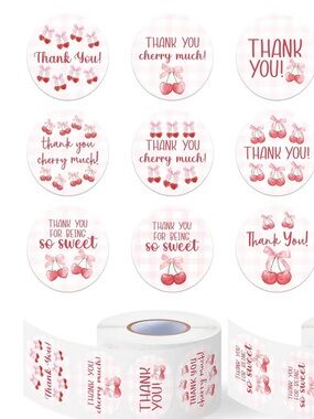 Thank You Sticker Roll  500 count, 2” stickers, Fellow Poshers Supplies